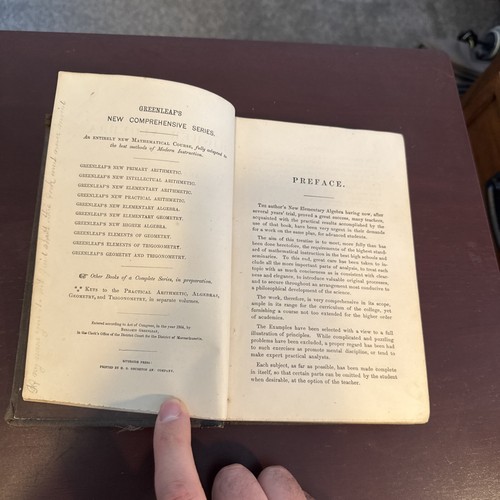 New Higher Algebra, Greenleaf, 1875 - Picture 10 of 13