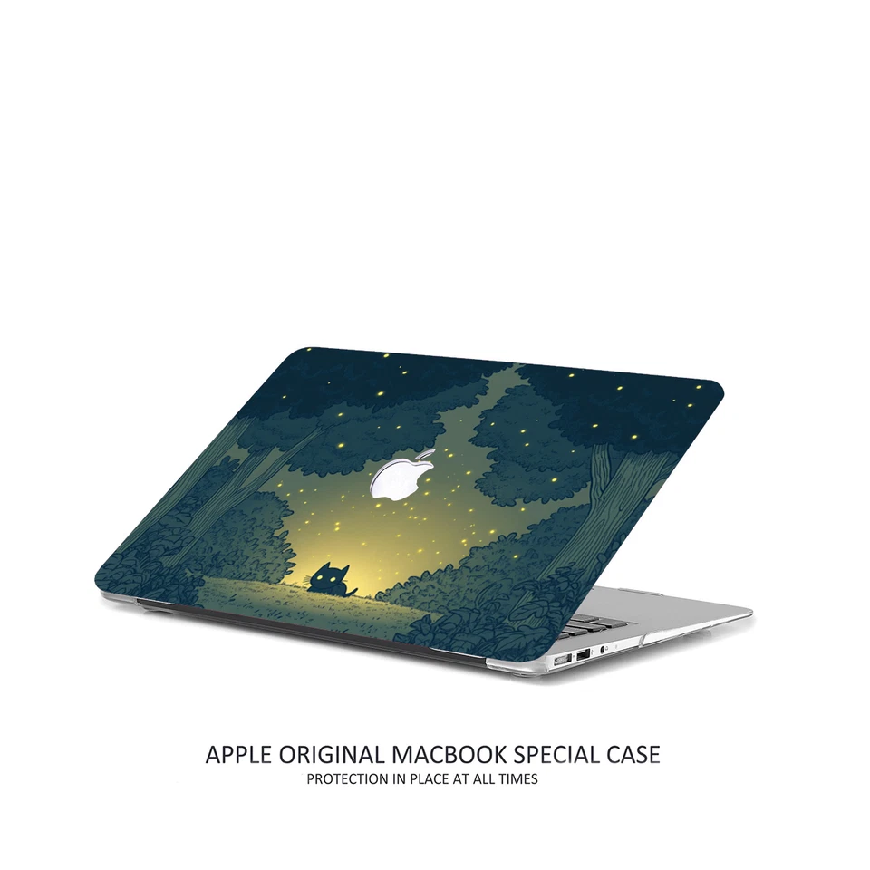 Bonito Balck Cat MacBook Case Air Pro elegante capa de proteção Apple 2025 M5 14" - Imagem 2 de 4