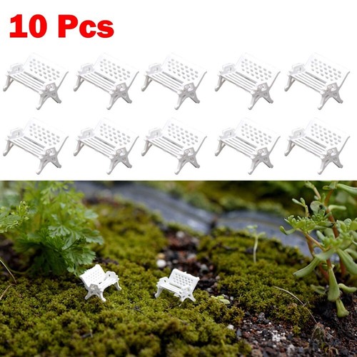 10pcs Model Tables And Chairs HO Scale 1:87 Bench Chair Settee Street Park - Picture 18 of 23