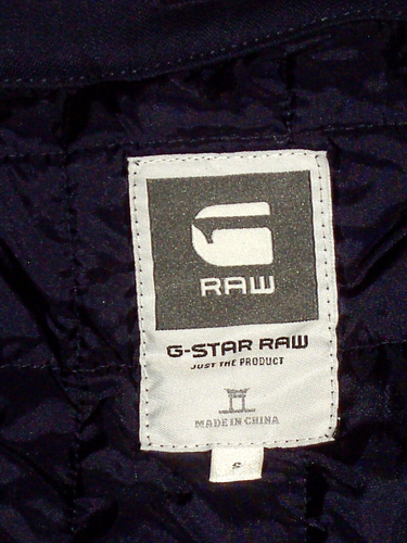 G-Star Raw A Crotch Trench dark wash ribbed faded denim coat removable lining S - Picture 10 of 12