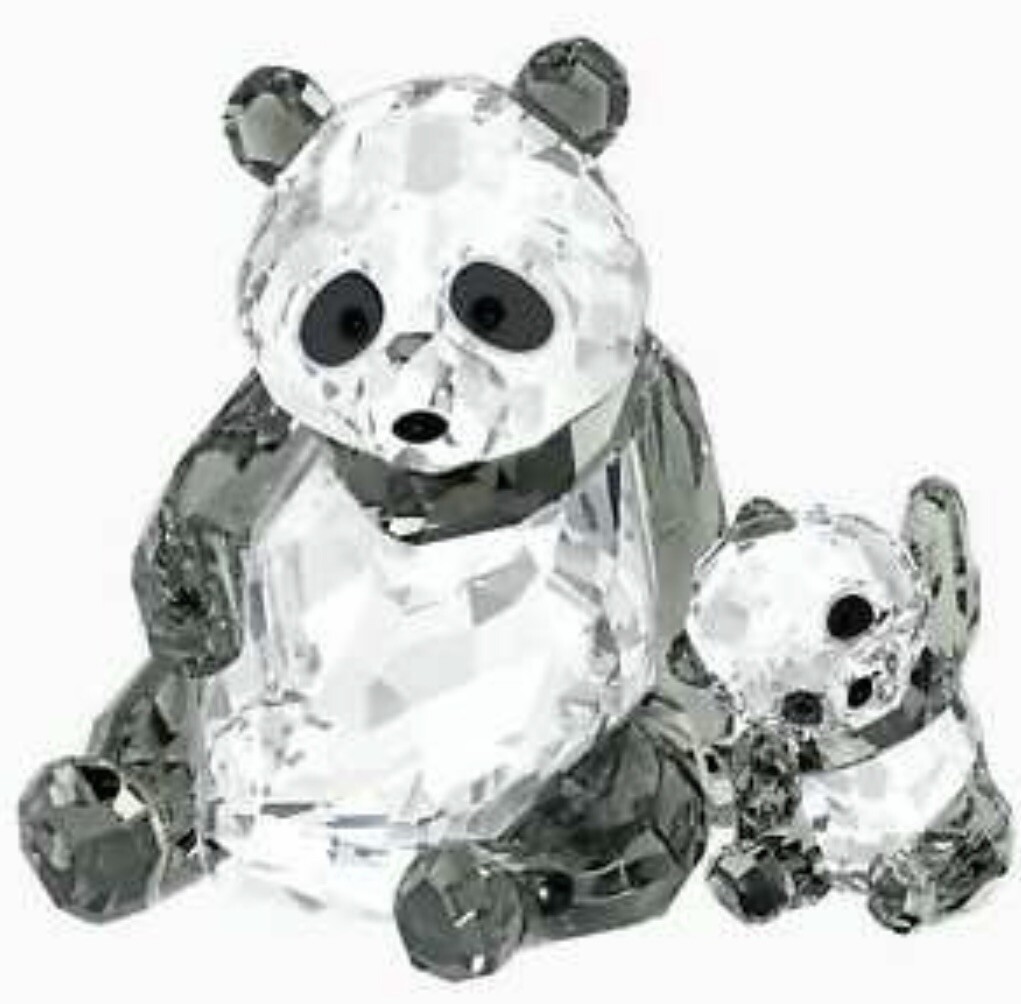 Swarovski PANDA MOTHER WITH BABY # 5063690 | eBay