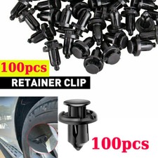 100Pcs Bumper Clips 10mm Hood Fender Push Rivets Retainer Fasteners for Honda US