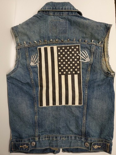 Levis Button Up Denim Blue Trucker Vest 