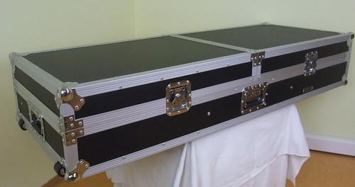 Konsole Road mit Tisch für 2x Plattenspieler + 19" Mixer Turntable Flightcase - Bild 11 von 12