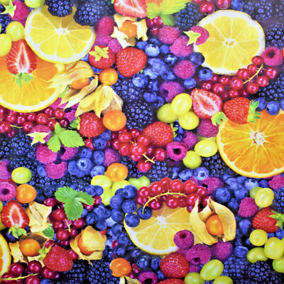 Wachstuch Tischdecke abwaschbar Früchte Beeren Obst Fruits C320 eckig rund oval