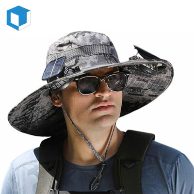 Hat With Fan Outdoor Wide Brim Sun Hat Summer Hat With Solar Fan
