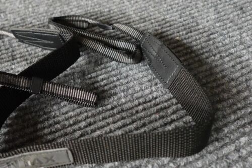 Vintage Pentax Camera Neck Strap Adjustable Nylon Black Gray - 40" Total Length - Picture 3 of 5