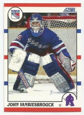 JOHN VANBIESBROUCK 1990-91 SCORE CARD NM-MT+ CONDITION