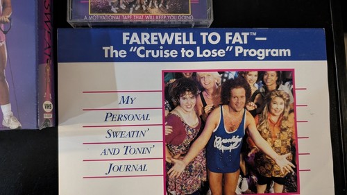 Richard Simons Cruise To Lose Set VHS Sealed New Cassette Premier Ed. Tone Disco - Foto 10 di 12