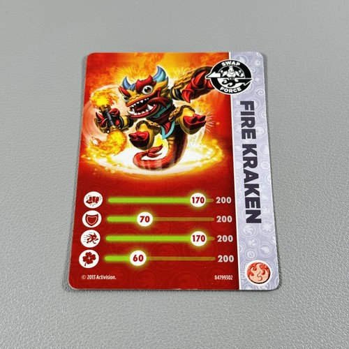 Skylanders SWAP FORCE Card: FIRE KRAKEN Character Card | Skylanders Official - Picture 2 of 5