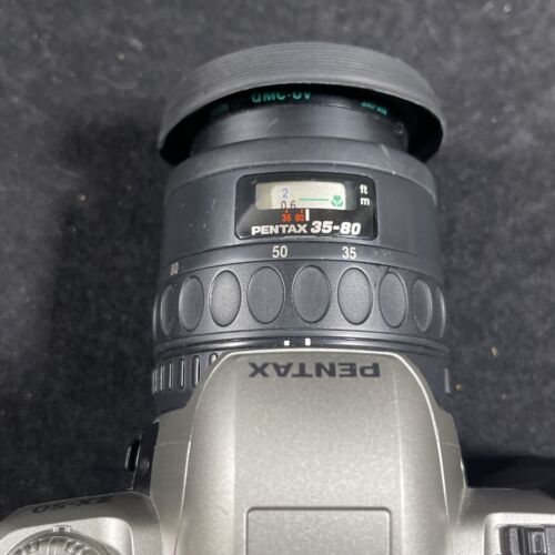 Pentax ZX-50 Camera W 35-80MM Manual and Bag extra Lences Quantaray tech-10 - Picture 11 of 13
