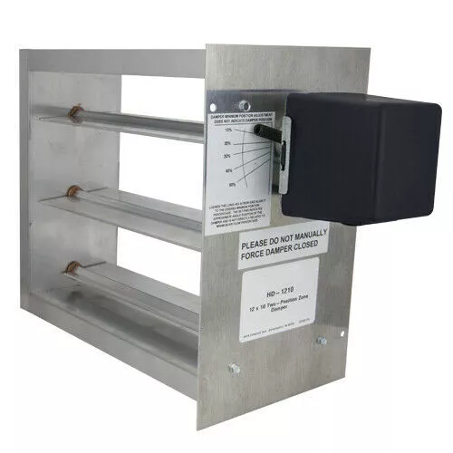 20 x 10 Rectangular Two-Position Zone Damper - 2 Wire Actuator