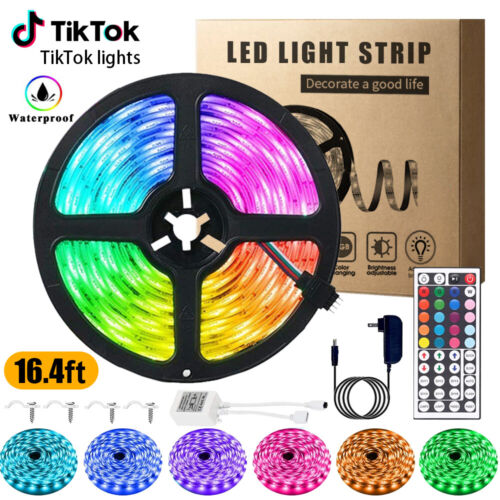 16-100FT Waterproof Flexible 3528 RGB LED SMD Strip Light Remote Room Party 300 - Picture 13 of 17