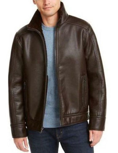 Calvin Klein Men's Pebble Faux Leather 