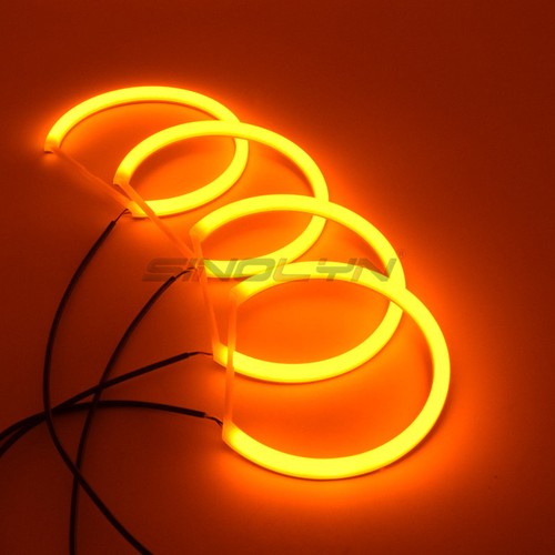 For BMW E46/E39/E38/E36 SMD LED Angel Eyes Switchback Headlight Halo Rings Kit - Picture 8 of 11