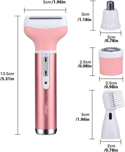 Epilierer Damen,Intimrasierer Für Frauen, 4-In-1 Elektrischer Damenrasierer - Picture 5 of 10