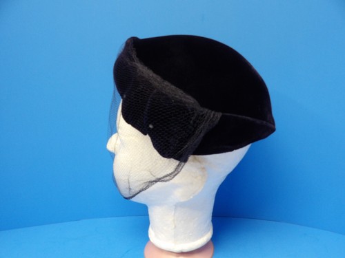 Vintage Damen Hut Styled By Martha Gene Blau Velour mit Schleier - Bild 1 von 15