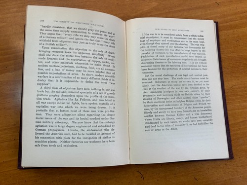 Antique World War I HC - War Book of the University of Wisconsin - 1918 Papers - Picture 14 of 15