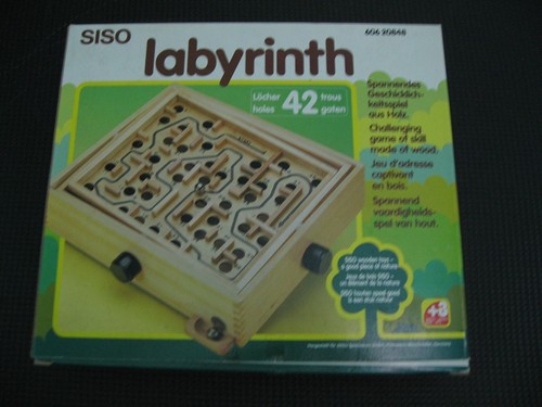 Gioco di abilità vintage "Labyrinth" della Siso, in legno, anni '70 - Foto 2 di 3