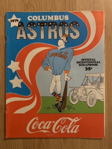 Columbus Astros offizielles zweihundertjähriges Sammelalbum 1976 gegen Charlotte Orioles
