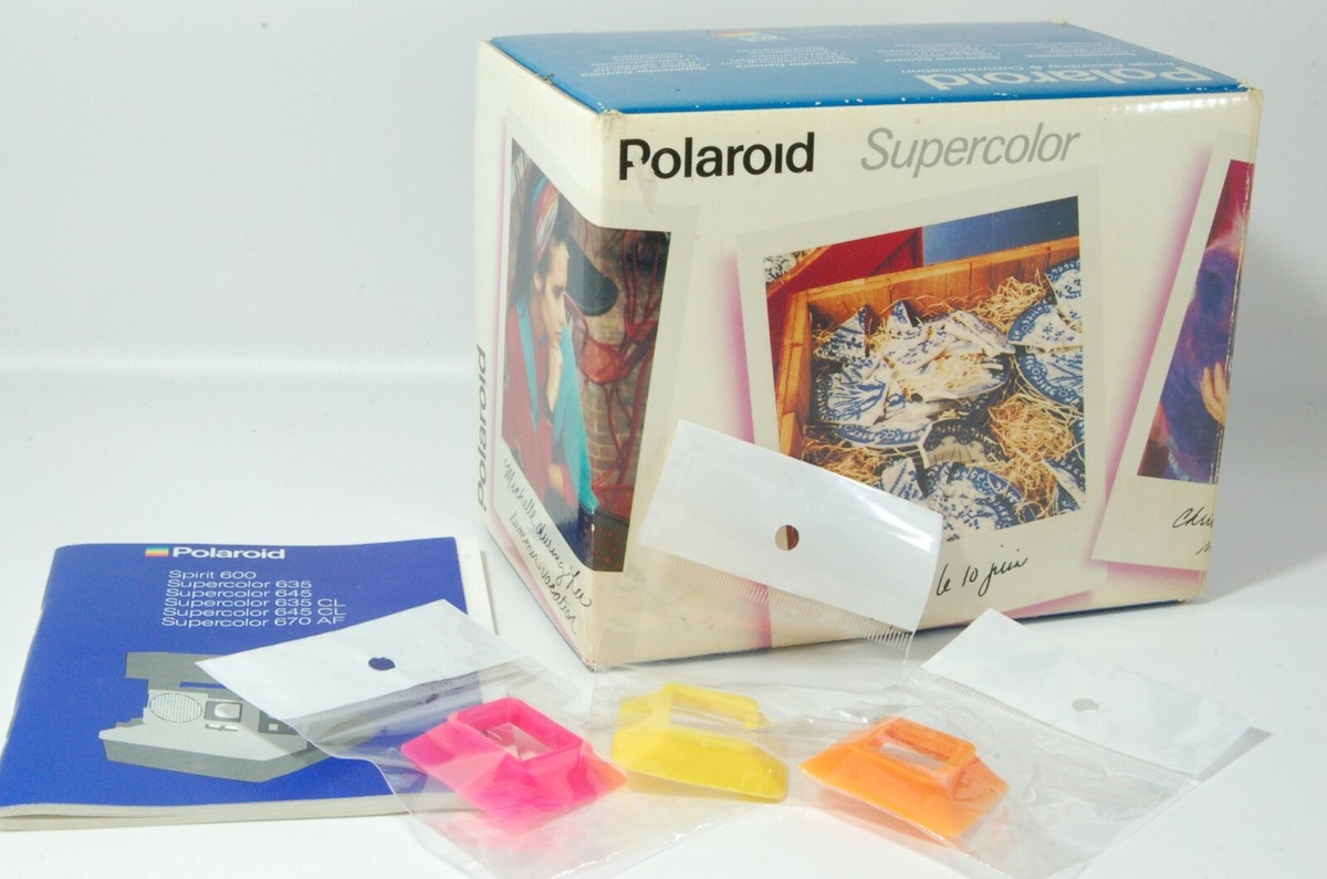Polaroid Supercolor 635CL boxed with Colored Eye Pieces 600