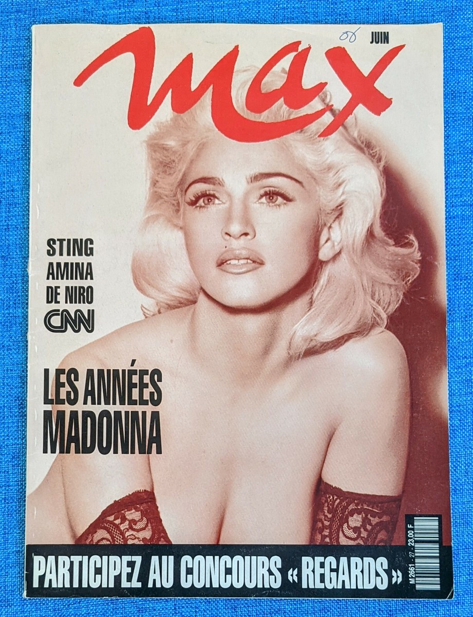 MADONNA　表紙特集雑誌　Max!　 (1991年 )　フランス雑誌 MADONNA 表紙特集雑誌 Max! (1991年 ) フランス雑誌 MADONNA