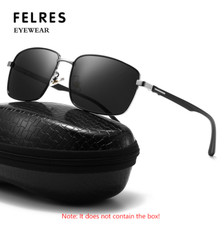 Men Women Square Metal Polarized Sunglasses Retro Outdoor Driving Eyeglasses New