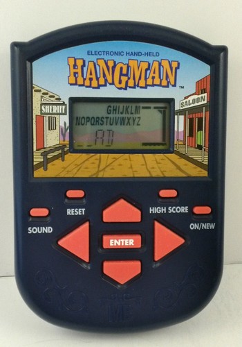 Hangman Electronic Game Handheld Milton Bradley 1995 Vintage Tested and Works - 第 1/4 張圖片