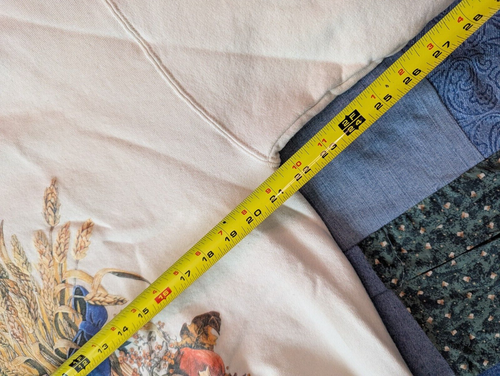 Gildan Vintage 90s Cottagecore Autumn Graphic Cream Crewneck Sweatshirt / Large - Bild 6 von 8