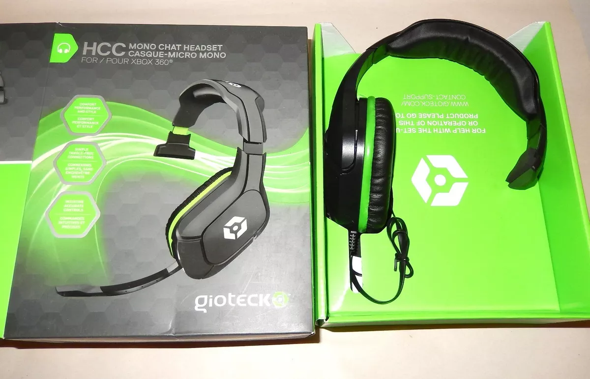 Auriculares de chat mono con cable Gioteck HCC Xbox 360