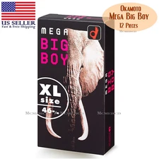 OKAMOTO Mega Big Boy (12 Pcs) - XL Size Diameter 46mm - [EXP: 2029.12] US Seller