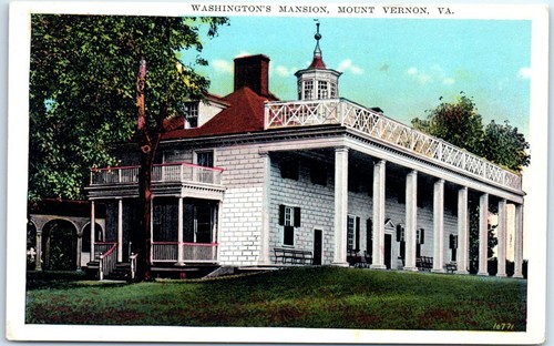 Postkarte - Washingtons Herrenhaus - Mount Vernon, Virginia