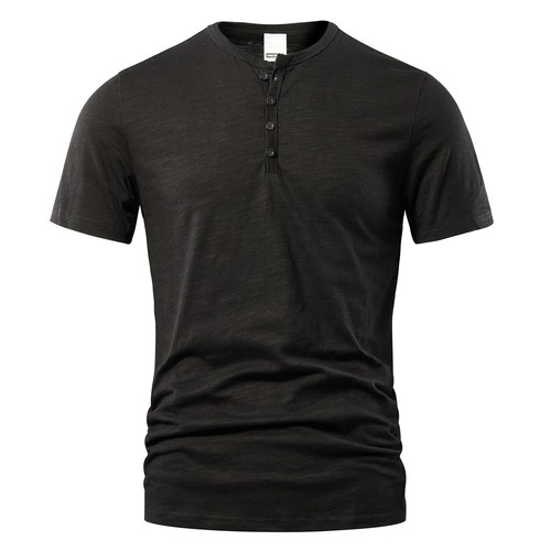 T Shirt Herren Freizeit Hochwertig Sommer Kurzarm Ausschnitt Herren T Shirts Mode - Bild 7 von 19