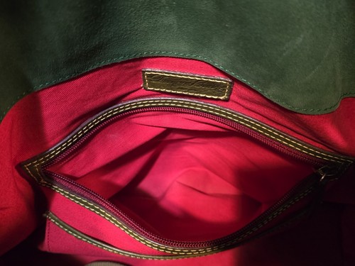 Dooney And Bourke Florentine Leather Smith Bag Olive Color Shoulder Bag Purse - Picture 12 of 21