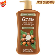 Caress Body Wash for Women, Shea Butter  Brown Sugar Shower Gel 30 fl oz...