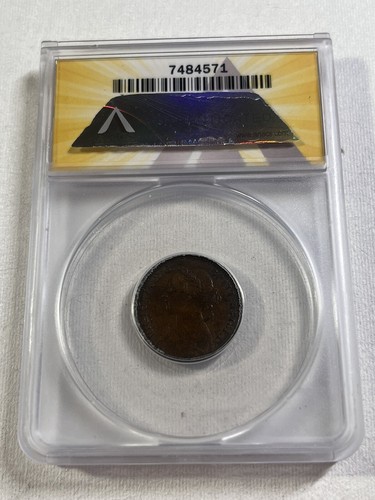 1885 Great Britain Farthing Graded XF 40 Details Corroded by ANACS - Picture 4 of 4