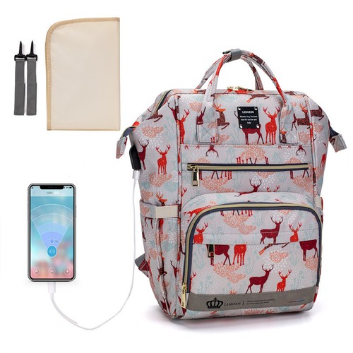 LEQUEEN Mummy Diaper Bag Baby Nappy Backpack Large Capacity Maternity Travel CA - Picture 21 of 23