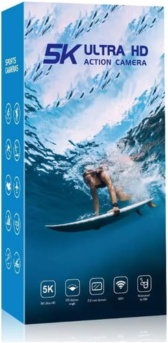Action Camera Video 5K 30FPS 4K 60FPS Foto 24MP WIFI Micro SDHC Touch LCD 2" + 1 - Foto 3 di 9