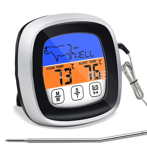Grillthermometer Digital Bratenthermometer BBQ Smoker Fleischthermometer Fühler - Bild 3 von 9