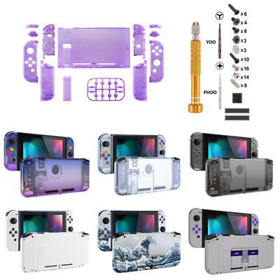 Replacement Console Back Plate & Joycon Housing with Buttons for Nintendo Switch