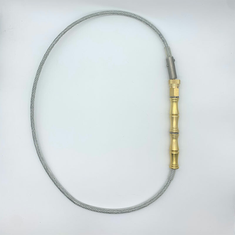 Steel Wire Whip Brass Handle, Outdoor Whip, Portable Whip EDC 