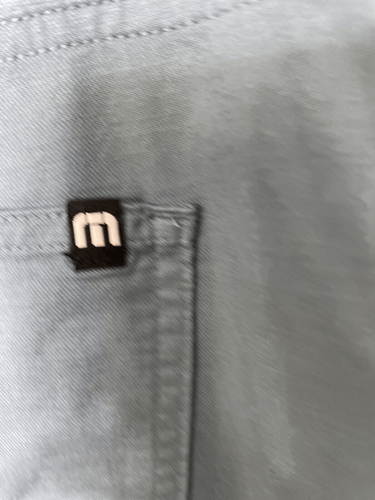 Travis Mathew Pants Mens 32 Blue Cotton Rayon Spandex 78613 Open To Close - Picture 7 of 7