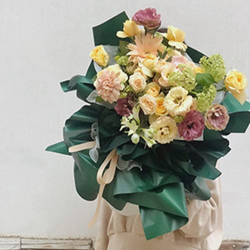 Single Color Korean Waterproof Flower Wrapping Paper Floral Bouquet Packaging... - Picture 5 of 7