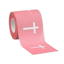 Christian Sports Tape Pink Colored with Cross Cotton Wristband for Athletes,