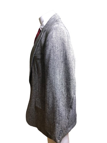 Vintage Alexander Lloyd Men’s Herringbone Tweed Blazer Made In USA Size 45R - Picture 5 of 19