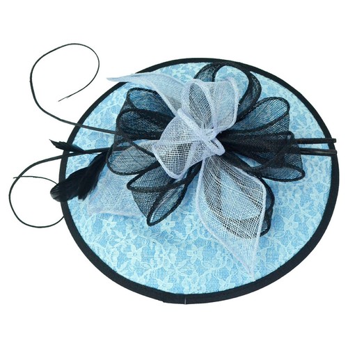 Women's Large Headband Clip Hat Fascinator Weddings Ladies Day Races Royal Ascot - Picture 6 of 10