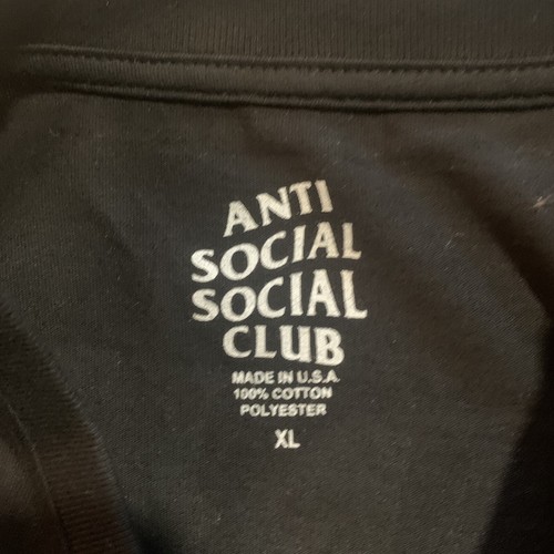 Anti Social Social Club Snake Shirt Black Size XL - Picture 3 of 4