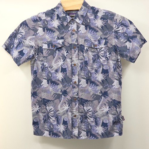 Patagonia Steersman Shirt Herren Medium Wild Waratah Dolomite Blue Organic Cotton - Bild 4 von 7
