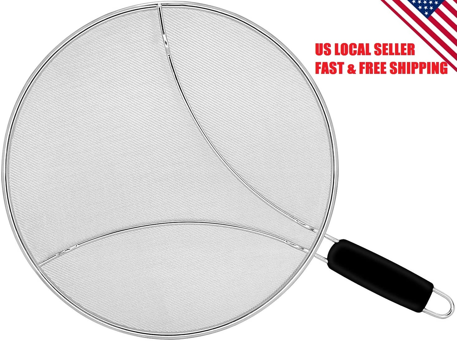 Oil Grease Splatter Screen for Frying Pan 11.3" Splash Guard Prevent Protect