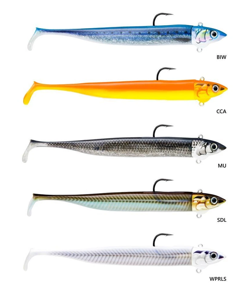 STROM Biscay Sandeel Shad 51-138g Gummifisch Dorschköder Salzwasserköder Sandaal - Bild 2 von 2